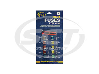 Set sigurante SCT-Germany 9501 ATM Mini Fuse (7,5/10/15/20/30A) (Blister) foto 1