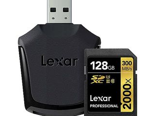 Lexar Professional, 128GB, 2000x cu Cititor Card foto 1