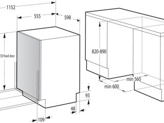 Встраиваемая посудомоечная машина Gorenje GV643D90 foto 5