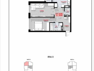 Alpha Residence! Variantă albă perfectă 2 camere separate! Onisifor Ghibu -Bloc nou ! foto 3