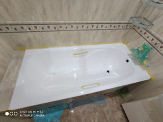 Restaurarea cazilor de baie.Реставрация ванн жидким акрилом. foto 9