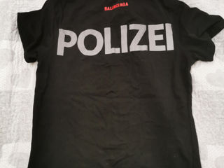 Tricou balencianga ,,polizei" foto 2