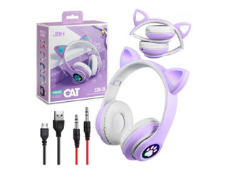 Casti audio Wireless, model pisicuta cu urechi foto 10