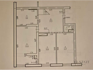 Apartament cu 3 camere, 144 m², Centru, Chișinău foto 3