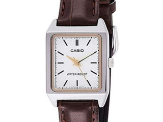 Casio Analog  leather strap  white  dial Quartz LTP-V007L-7E2