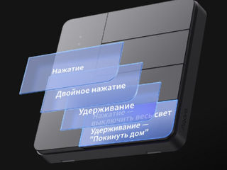 Умный настенный выключатель Aqara Z1 Pro (четверной переключатель, черный) фото 7