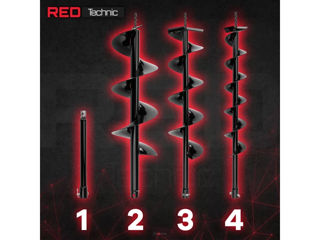 Мотобур Red Technic RTSWG0106  + 3 burghie -livrare gratuita foto 2