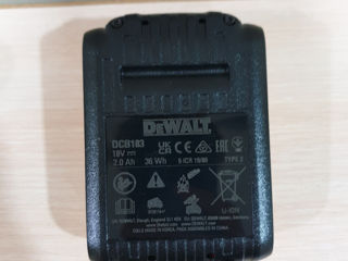 Baterie DeWalt DCB183 2Ah foto 3