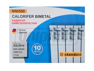 Calorifer Bimetal 560X80X80 Mm Wdf-Nni500 148 W, 0.2 L, 1.3 Kg foto 4