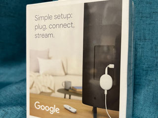 Chromecast with Google Android TV HD. Nou.  Cutie sigilata. foto 2