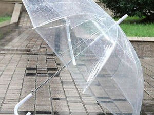 Стильный прозрачный зонт foto 11
