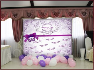 Fotopanou, fotostand, banner cu decor din baloane pentru nunta, cumetrie, zi de nastere, botez foto 5