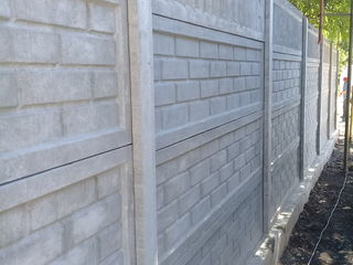 Gard din plite de beton. Забор из бетонных плит. foto 9
