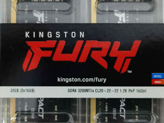 Ram DDR4 Laptop 32GB (2*16GB 3200mhz) Kingston Fury Sodimm / Nou Sigilat foto 2