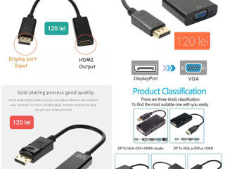 Adapter  Mini  Display PORT/DisPLay port to HDMI.VGA.DVI foto 3