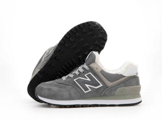 New Balance 574 Grey Unisex cu blana / с мехом foto 7