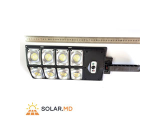 Lampă solară dreptunghiulară cu senzor de mișcare 8 lentile LED foto 2