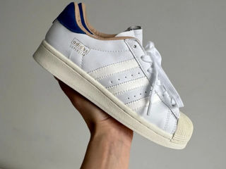 Adidas Superstar White/Blue Unisex foto 2