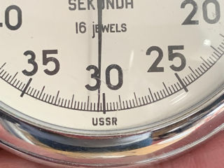 Secundamer Cronometru Sovietic  Vintage Sekonda 16 Jewels USSR Ceas Stop Watch 5.4cm foto 3