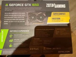 Placă video Zotac GeForce GTX 1650 foto 2