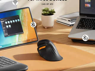 Вертикальная Bluetooth Ergonomic Vertical Mouse  ProtoArc em11 nl foto 8