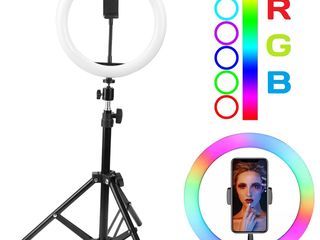 Для детей лампа 26см RGB /lampa pentru copii 26 cm RGB/ ring light/lampa pentru Tik Tok foto 3