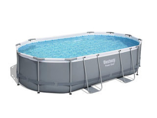 Piscina Power Steel Oval 488X305X107Cm, 10949L, Carcas Metal - cd - livrare / credit / agroteh foto 1