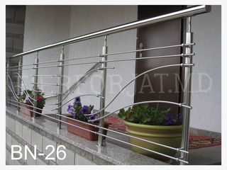 Balustrade Inox, balustrade fier forjat, balustrade la balcon, balustrade la scari foto 4