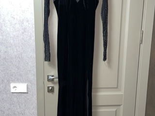 Черное бархатное платье foto 8