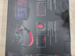 Trust ziva 4 în1 Gaming Bundle. Set de tastatura și mouse,căști și mouse pad. foto 4