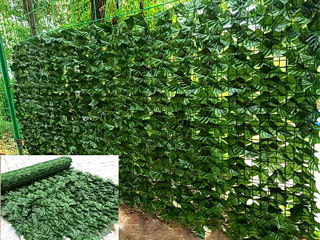 Искусственные зеленые стеновые панели.Panouri de perete verzi artificiale. foto 14