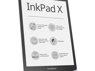 Pocketbook Inkpad X, Metallic Grey, 10" E Inkcarta Mobius (1404X1872) фото 2