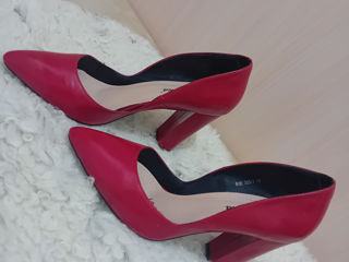 Pantofi roșu-bordo mărimea 39 foto 2