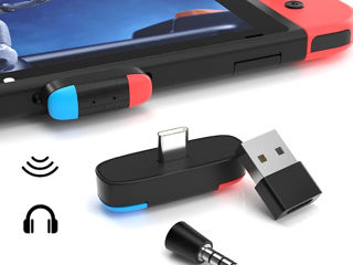 Передатчик Bluetooth 5.0 (USB C) с микрофоном, PC/PS5/PS4/Switch Lite/OLED