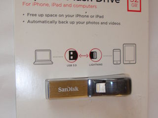 USB Flash pentru IPhone, IPad si computer, SanDisk iXpand 32 gb, 64 gb, nou sigilat foto 3