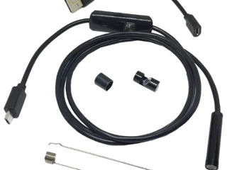 Endoscop android смартфон mini USB Type-C и USB гибки эндоскоп, 2,5,10,15 метр foto 9