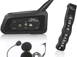 Мотогарнитура Lexin LX -A4 1200M intercom с пультом / Новый ! foto 1