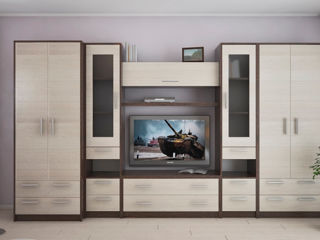 Mobilier perete Omega(2 ser.) 3,5m/ 3,7 m -  preț avantajos doar la noi !!! foto 2