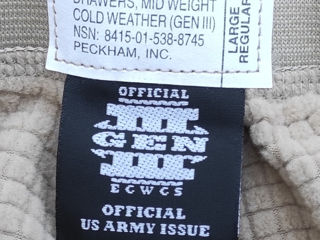 Термо-штаны армии США, Drawers Gen III Polartec, US Army foto 4