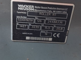 Rulou compactor Wacker Neuson RTSC3. foto 10