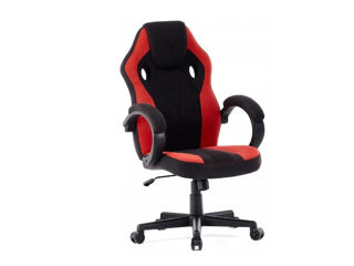 Scaun gaming Sense7 Prism Fabric, Black and Red foto 1