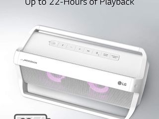 LG PK7W XBOOM Go Water-Resistant Wireless Bluetooth Party Speaker with Up To 22 Hours Playback - Whi foto 4