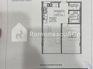 Apartament cu 1 cameră, 56 m², Buiucani, Chișinău foto 5