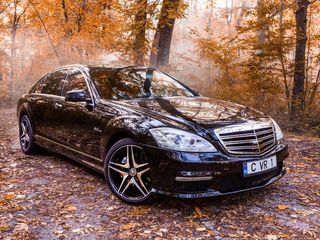 rentmercedes.md - S Class W221 albe/negre (белые/черные) - 20 €/ora (час) & 110 €/zi (день) foto 8