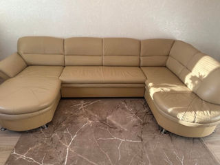 Sofa/canapea din piele naturala foto 1