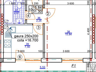 Apartament cu 1 cameră, 32 m², Botanica, Chișinău foto 4