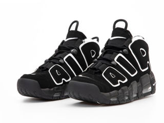 Nike Air More Uptempo Black/Qhote cu blana/с мехом foto 3