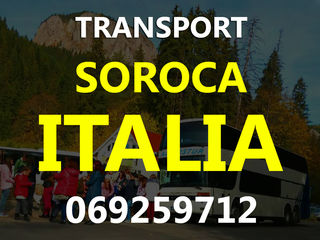 Transport pasageri Moldova-Italia din tot Nordul Moldovei !!! foto 4