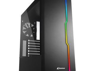 new / Корпуса SHARKOON ATX, сarcase PC, RGB Case, Black/White, Mesh / Deco foto 10