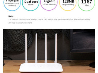 Wi-Fi роутеры.Xiaomi Mi маршрутизатор 4А гигабитная версия 2,4 ГГц 5 ГГц WiFi 1167 Мбит/с .GLOBAL. foto 2